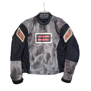 Shift Padded Motorcycle Jacket Mens Large All Over Print Armored Street Riding